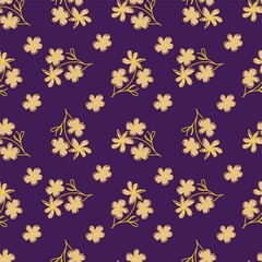 Seamless floral wallpaper pattern design