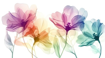 Obraz premium Abstract, colorful flower 