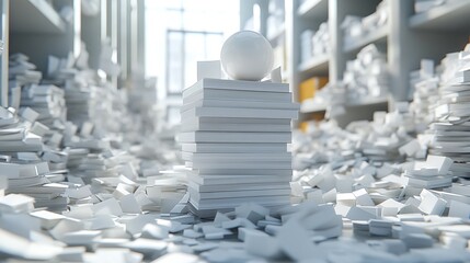 background with a pile of papers, bureaucracy, documents, law