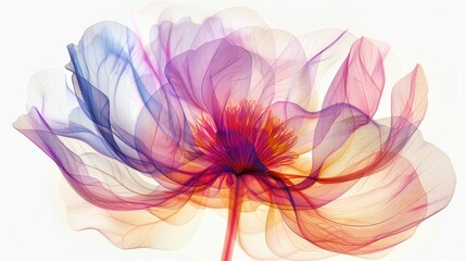 Obraz premium A beautiful, transparent flower 