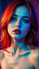 Fototapeta premium Beautiful redheaded woman