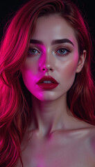 Obraz premium Beautiful redheaded woman