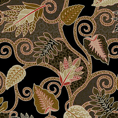 Full Frame Shot Of Traditional Patterned Indonesian Batik