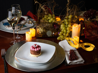 Gourmet Chocolate Mousse with Berries and Champagne – Luxurious New Year’s Eve Dessert