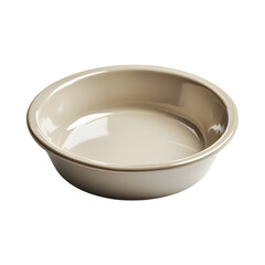 Modern Ceramic Pie Dish Isolated on Transparent Background