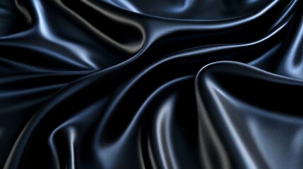Fototapeta premium Glossy black satin