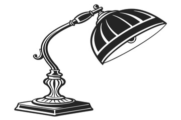 retro lamp illustration