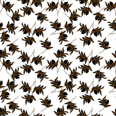 Seamless floral wallpaper pattern design