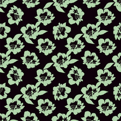 Seamless floral wallpaper pattern design