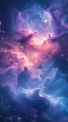 Fototapeta premium purple galaxy abstract concept background