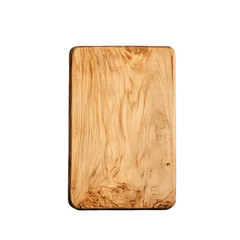 Fototapeta premium Wooden standing board with a smooth, natural finish against a Transparent background for culinary use, Wooden standing board PNG background