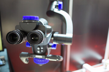 Dental operating microscope for treatment in endodontics.	