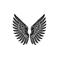 black and white wings