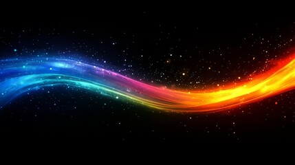 Fototapeta premium Abstract Colorful Light Streak Background Design Digital Art Rainbow Spectrum Vibrant Energy Flowing Dynamic Motion Graphic Illustration Modern Style 