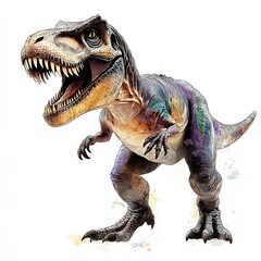 Fototapeta premium Tyrannosaurus Rex on a White Background