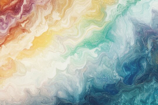   image of fluid acrylic rainbow abstract
