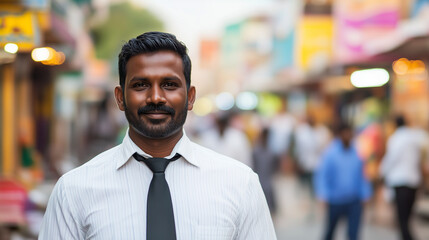 Fototapeta premium Tamil business man.