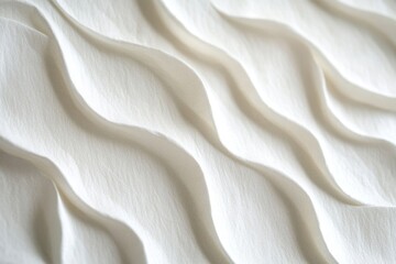 Obraz premium Abstract white wavy texture background. (1)