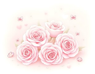Fototapeta premium Soft pink rose background