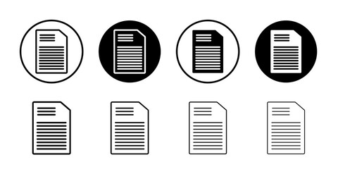 Invoice icon Vector logo set flat