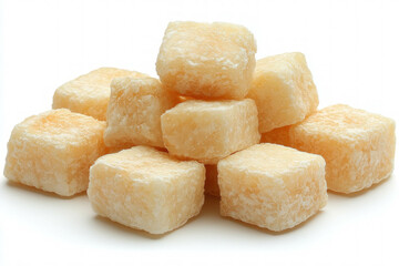 Cheese Cubes Isolated