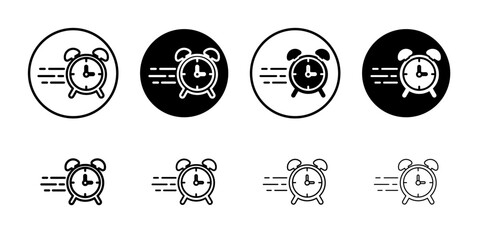 Quick time icon Vector logo set flat