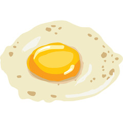 Fried egg vector