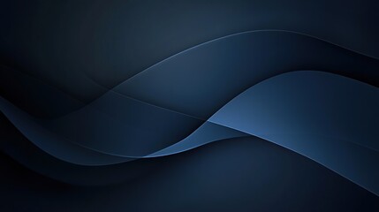Abstract Dark Blue Wavy Lines Design Background