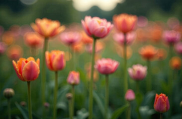 Obraz premium A sunny flower field with free space for your product, packaging, perfume, сosmetics