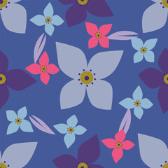 Seamless floral wallpaper pattern design