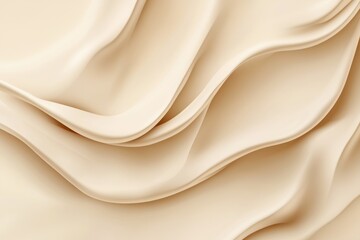 Beige fabric waves, elegant texture, soft folds, background blur, design element
