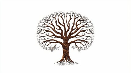 Artistic illustration of a bare tree design.