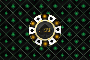 Poker Background cards chips