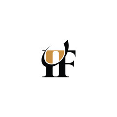 Stylized IF FI Letter Logo Design for Creative Businesses