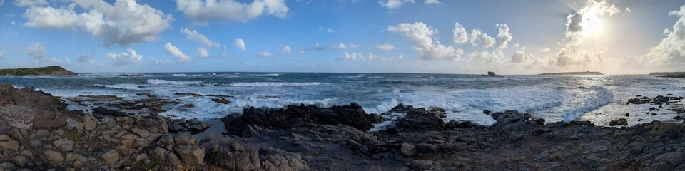 Obraz premium Panorama over Pointe d'Enfer in Martinique, France - January 2025
