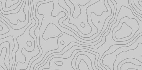 The white on grey contours vector topography stylized height of the lines. The concept of a conditional geography scheme and the terrain path. Ultra wide. Map vector terrain Illustration. 
