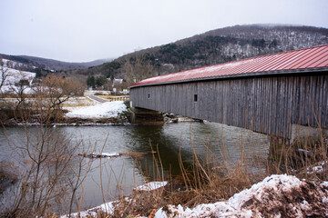 side view of wooden bridge