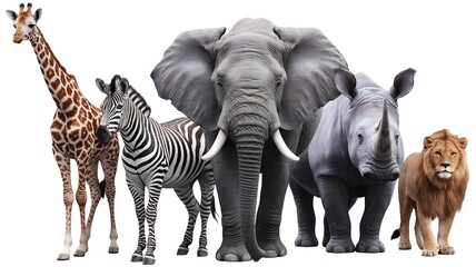 Obraz premium zebra and giraffe