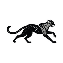 cheetah vinyl ready vector illustration
