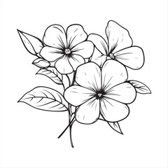 Elegant Line Art Flowers