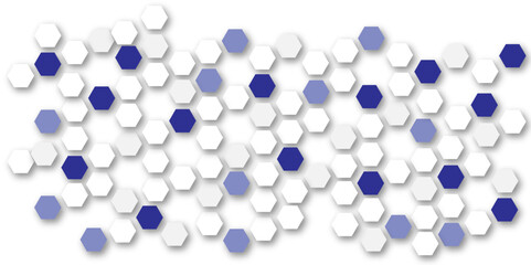 Abstract colourful hexagon technology geometric pattern concept white background. Use for template, wallpaper, website vector illustration.