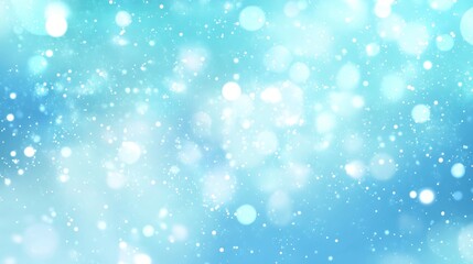 Blue bokeh lights sparkle, winter background, abstract design, website texture