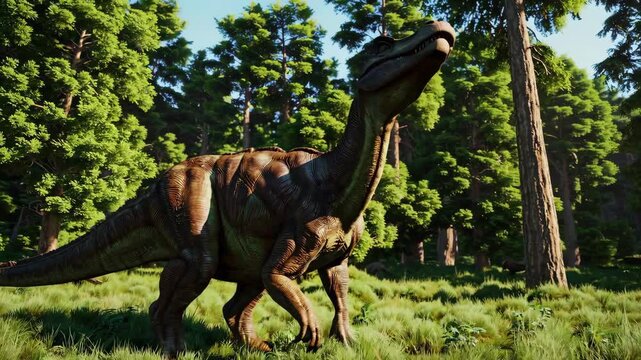 Carnotaurus dinosaur in the wilderness