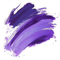 Lavender ink stroke  Isolated on white Background 
