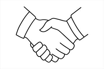 Fototapeta premium handshake between two people