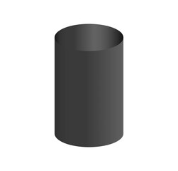 Black podium circle 3d Empty stage, product platform background, Vector illustration