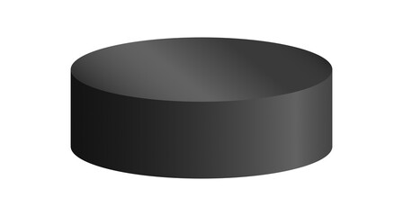 Black podium circle 3d Empty stage, product platform background, Vector illustration