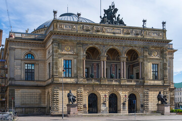 Obraz premium The Royal Playhouse and Old Stage in Copenhagen