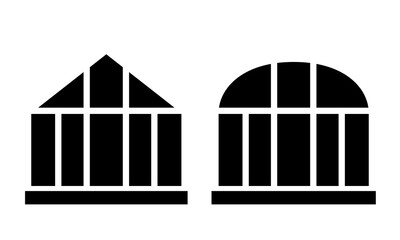 Greenhouse. Vector illustration isolated on white background.