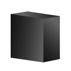 Naklejka premium Black podium square 3d Empty stage, product platform background, Vector illustration